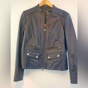 Roadkrome Woman’s Black Leather Jacket